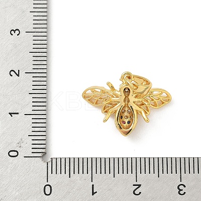 Brass Micro Pave Cubic Zirconia Pendants LS-KK-F905-19G-03-1