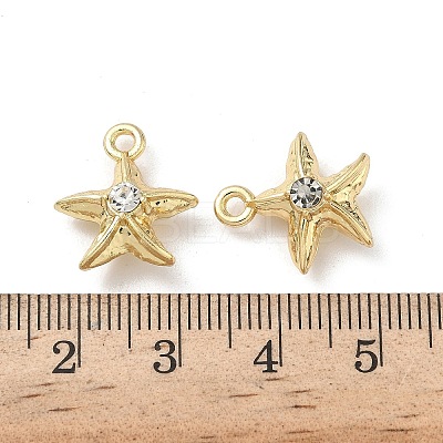 Alloy Rhinestone Pendants FIND-L024-08G-1
