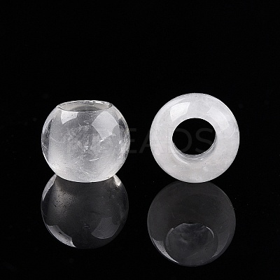 Natural Quartz Crystal European Beads X-G-T092-10mm-24-1