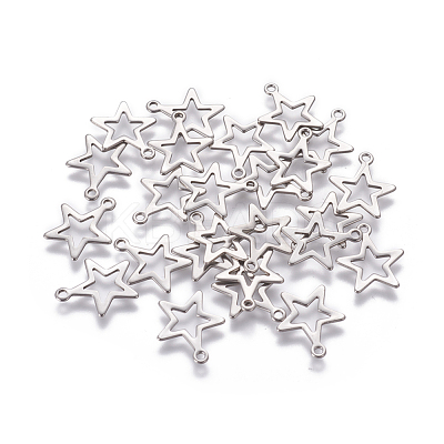 Tarnish Resistant 304 Stainless Steel Charms STAS-L234-095P-1
