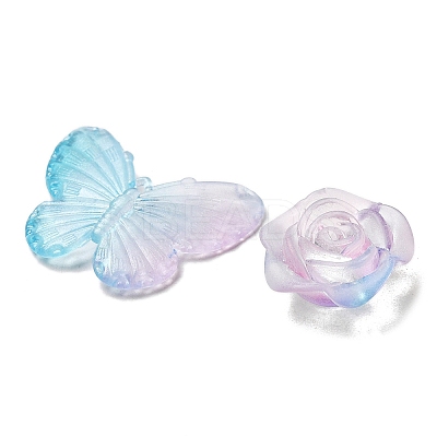 Transparent Acrylic Beads OACR-H039-04E-1