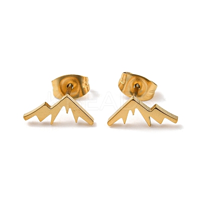 Golden 304 Stainless Steel Stud Earrings for Women LS-EJEW-E294-01G-01-1