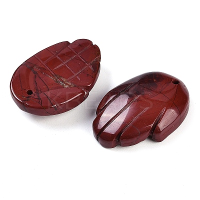 Natural Red Rainbow Jasper Pendants G-K359-03M-1