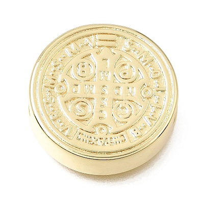 Religion Brass Beads KK-E802-23G-1