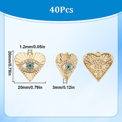 40Pcs Rack Plating Alloy Enamel Pendants PALLOY-SC0013-22-1