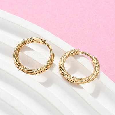 304 Stainless Steel Twist Hoop Earrings for Women LS-EJEW-A130-02B-G-1
