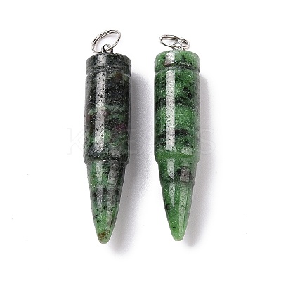 Natural Ruby in Zoisite Pointed Pendants G-D850-14-1