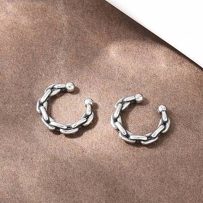 316 Stainless Steel Hoop Nose Rings AJEW-C044-05C-AS-1