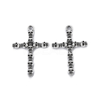 Tibetan Style Alloy Pendants TIBEP-T004-05AS-1