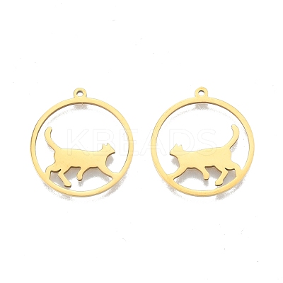 Ion Plating(IP) 201 Stainless Steel Pendants STAS-N098-098LG-1