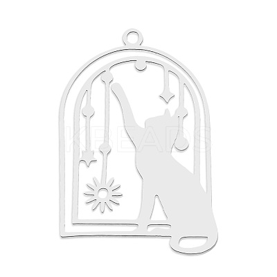 Non-Tarnish 201 Stainless Steel Pendants STAS-S105-LA794-1-1