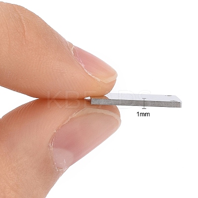 Anti-Tarnish 304 Stainless Steel Stamping Blank Tag Pendants STAS-I311-16B-P-1