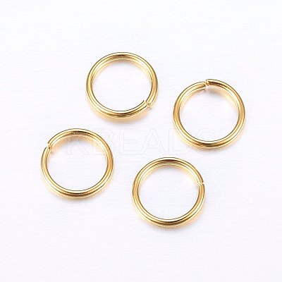 304 Stainless Steel Open Jump Rings STAS-O098-01G-06-01-1