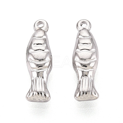 304 Stainless Steel Fish Charms STAS-T069-05P-1
