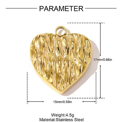 304 Stainless Steel Pendants STAS-OY010-18G-1