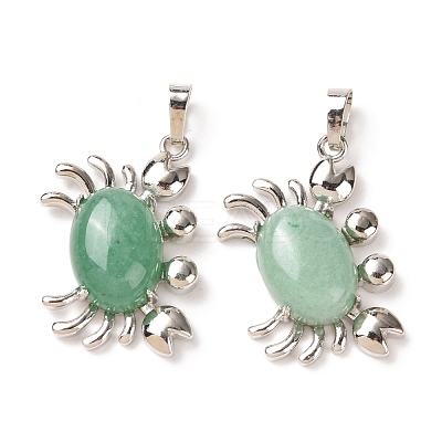 Natural Green Aventurine Pendants G-D469-01P-03-1