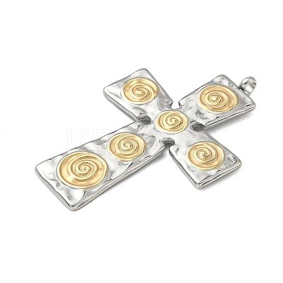 304 Stainless Steel Pendants X-STAS-R164-02GP-1