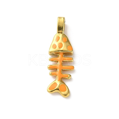 304 Stainless Steel Enamel Pendants FIND-Z102-06G-01-1