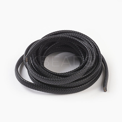 Braided Leather Cord WL-F009-C01-12x6mm-1