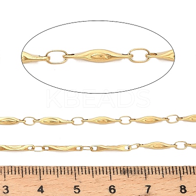 304 Stainless Steel Bar Link Chains CHS-H116-01N-G-1