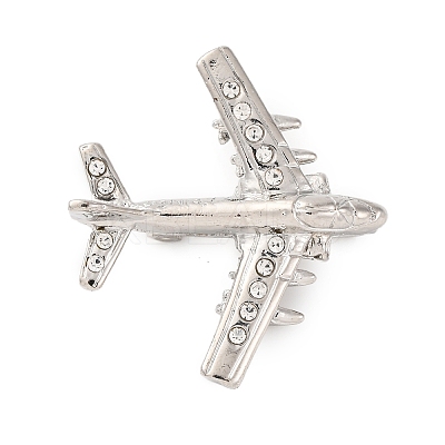 Zinc Alloy Crystal Rhinestone Brooch JEWB-U010-03P-02-1