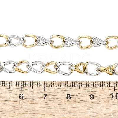 6MM 304 Stainless Steel Cuban Link Chain Necklaces for Women NJEW-B145-01GP-1
