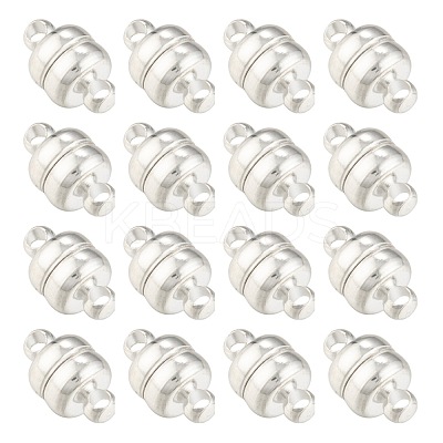 Brass Magnetic Clasps with Loops X-KK-H361-S-1