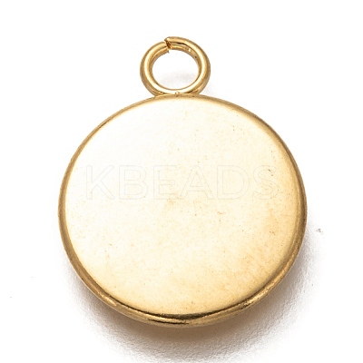 304 Stainless Steel Pendant Cabochon Settings X-STAS-Z030-01H-G-1