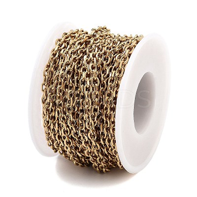 PVD Vacuum Plating 304 Stainless Steel Cable Chains CHS-H026-15G-1