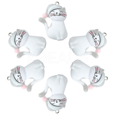 Opaque Resin Pendants RESI-CJC0012-22-1