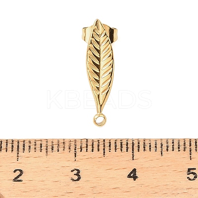304 Stainless Steel Stud Earring Findings STAS-Z199-03G-02-1