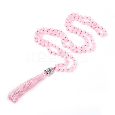 Tassel Pendant Necklaces NJEW-P191-A08-1