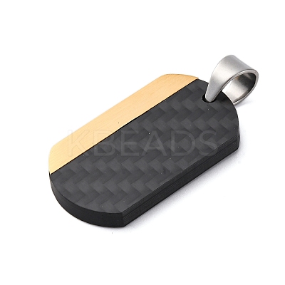 304 Stainless Steel Pendants STAS-U043-02G-1