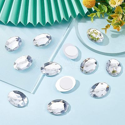 30pcs Self-Adhesive Acrylic Rhinestone Stickers FIND-FG0001-94B-1