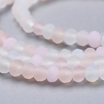 Faceted Glass Beads Strands X-GLAA-F106-B-F11-1