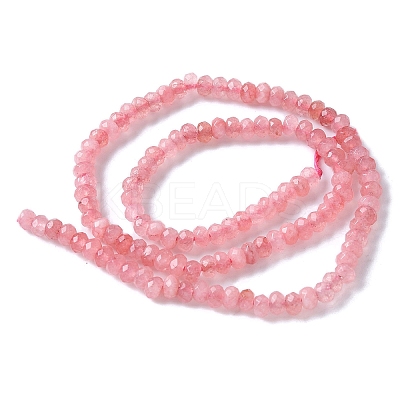 Dyed Natural Malaysia Jade Rondelle Beads Strands G-E316-2x4mm-66-1