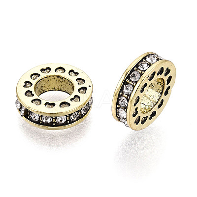 Alloy European Beads MPDL-S066-010C-AB-1