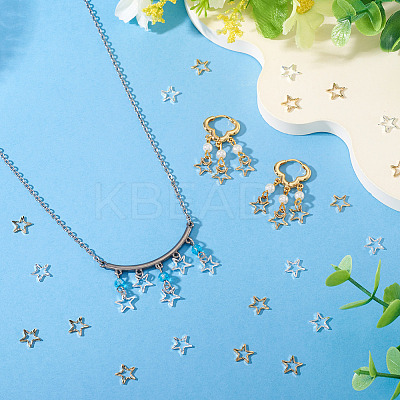 24Pcs 2 Colors Brass Linking Rings KK-TA0003-09-RS-1