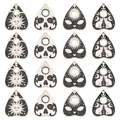 20Pcs 4 Styles Alloy Pendants ENAM-CJ0002-88-1