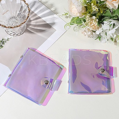 2Pcs PVC Mini Photocard Holder Book AJEW-SP0002-20B-01-1