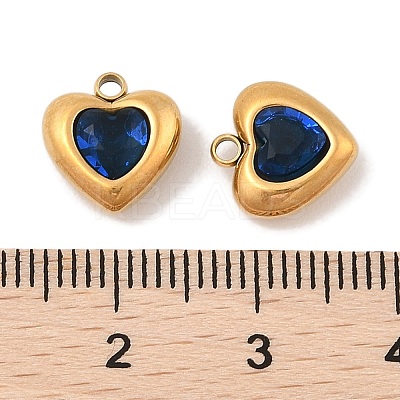 Ion Plating(IP) 304 Stainless Steel Micro Pave Cubic Zirconia Pendants STAS-S131-17G-02-1