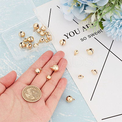30Pcs 3 Styles Brass Bell Charms KK-BC0008-94-1