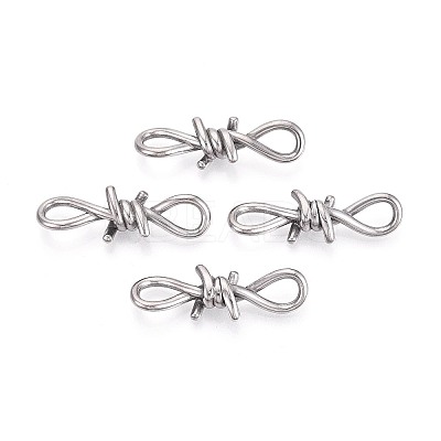 304 Stainless Steel Barbed Wire Links X-STAS-T072-138P-1