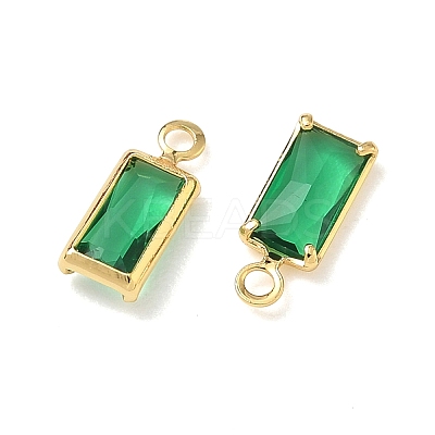 Brass Glass Charms KK-Z136-13G-01-1