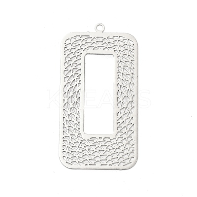 Rack Plating Brass Filigree Pendants KKC-K001-11P-1