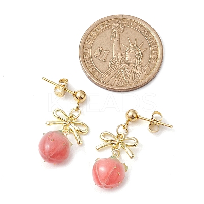 4Pairs 4 Colors Resin Stud Earring EJEW-TA00481-1