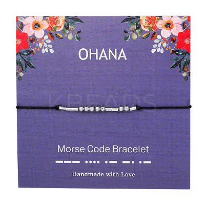 Ohana Morse Code Bracelets FS-WG6A0C8-15-1
