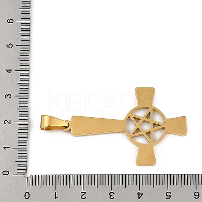 304 Stainless Steel Pendants STAS-C116-02G-1