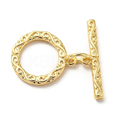 Brass Toggle Clasps KK-Q809-32G-1