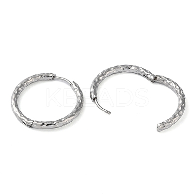 Non-Tarnish 304 Stainless Steel Huggie Hoop Earrings EJEW-H111-02G-P-1